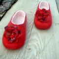 Red ... - Shoes & slippers - felting