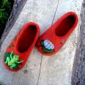 Froggy - Shoes & slippers - felting