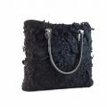 By manual black ringlets - Handbags & wallets - felting