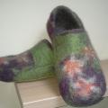 Greenish - Shoes & slippers - felting