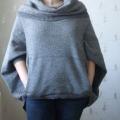 Sweater with pockets, wide collar - Sweaters & jackets - knitwork