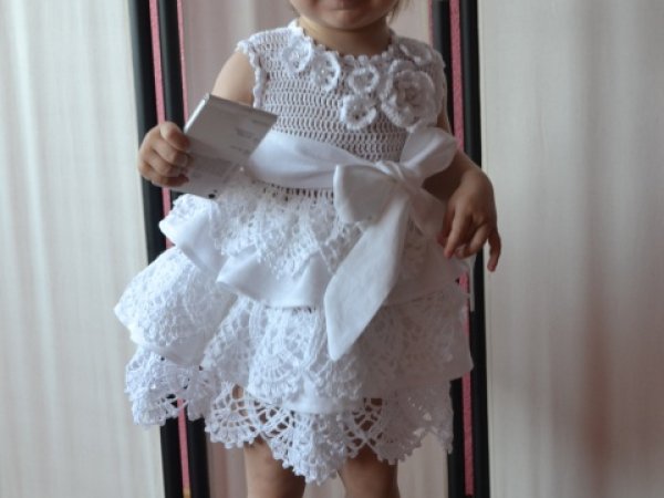 in baptism dress with cap - Baptism clothes