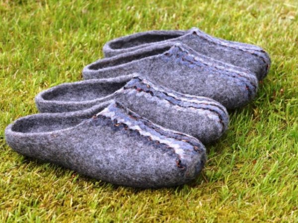 Man felted slippers 3