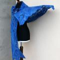 Country Blue Bird ,, ,, - Wraps & cloaks - felting