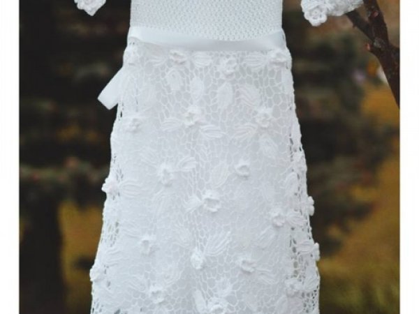 crocheted dresses, of cotton - Dresses