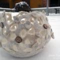 Veltas openwork receptacle - For interior - felting