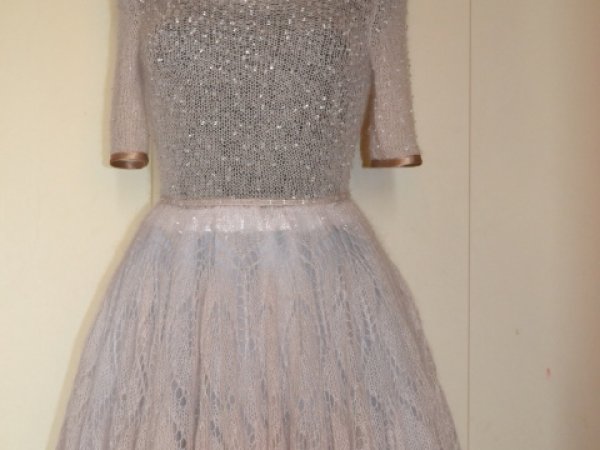 mocherine dress embroidered czech beads - Dresses