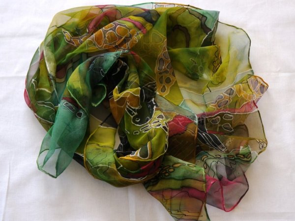 Šifono šalis "Paukščiai" 3