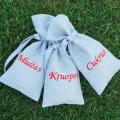 Linen bags set christenings - Handbags & wallets - sewing