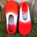 Felted shoes-clogs for women. - Shoes & slippers - felting