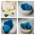 Nest with hearts - For interior - felting