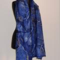 INDIGO -Velta silk robe - Wraps & cloaks - felting