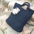 Crocheted handbag - terbium " Blue " - Handbags & wallets - needlework