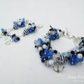 Bracelet and earrings " Sea " - Kits - beadwork