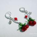 Earrings " Cherries - Earrings - beadwork