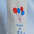 Bag christening bottle store - gift bag with a handle bottle - Needlework - sewing