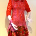 Dress " Roses are red " - Dresses - felting