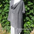 Big gray scarf - Wraps & cloaks - knitwork