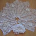 robe of baptism, zvakes.pap.kepuryte - Baptism clothes - knitwork