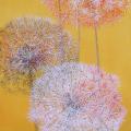 Happiness 30x95 down - Oil painting - drawing