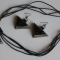 Pendant and earrings - Leather articles - making