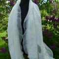 Velta silky white cloak - Wraps & cloaks - felting