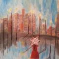 Bright lights big city - Acrylic painting - drawing