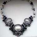 Beads " howlite classic " - Soutache - making