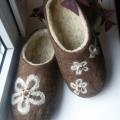 Flowers .... - Shoes & slippers - felting