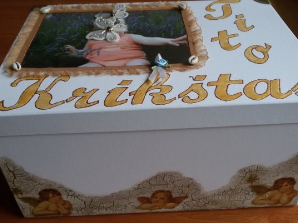 Krikštadėžė - Decoupage