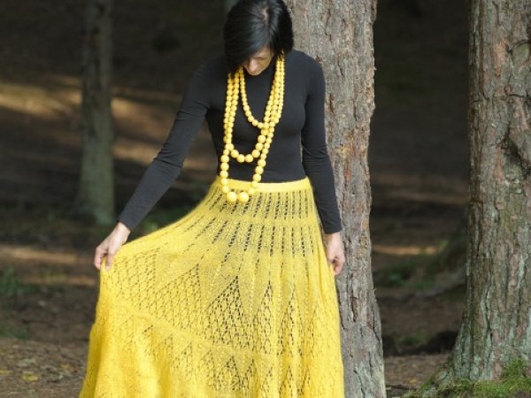 long mohair skirt - Skirts