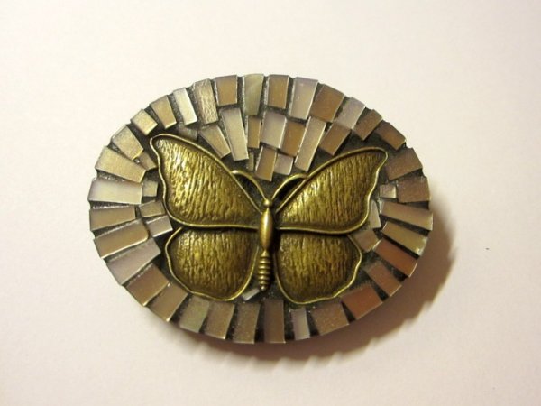 Mosaic brooch " butterfly " - Brooches