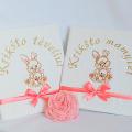From loving bunny ... The gift of baptism for parents - Embroidered towels - Needlework - sewing
