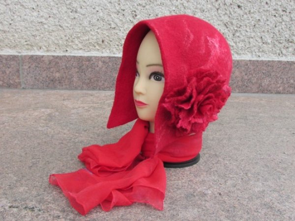 Hat with Rose 3