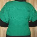 Knitted vest " Green green green " - Blouses & jackets - knitwork