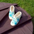 felted tapkutes - Ice queen - Shoes & slippers - felting