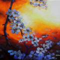 Spring flowering - Acrylic painting - drawing