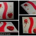Handmade card " Scarlet " - Postcard - making