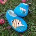 Gold fish - Shoes & slippers - felting