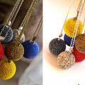 Apnerti knobs - Neck pendants - beadwork