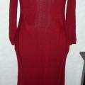 burgundy long dress - Dresses - knitwork