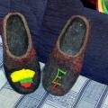 felted tapkutes - My Lithuania - Shoes & slippers - felting