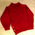Red sweater children - Children clothes - knitwork