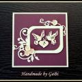 Handmade card " Two pigeons " - Postcard - making