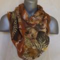 felting processes scarf autumn colors - Scarves & shawls - felting