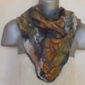 felting processes scarf and gray autumn colors - Scarves & shawls - felting