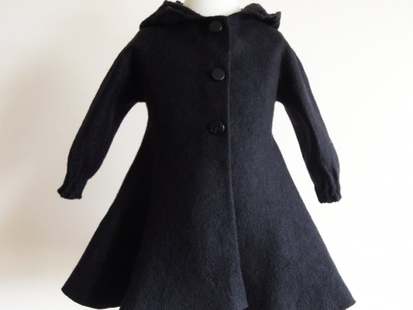 Elegant black princess coat for little lady - Jackets & coats