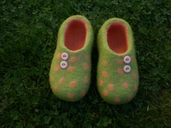 Felt tapukai " Taškiukai " - Shoes & slippers