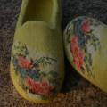 Felt tapukai " summer, remember " - Shoes & slippers - felting