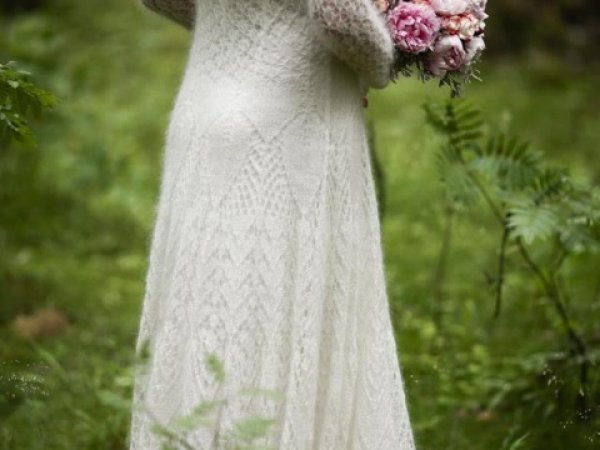 knitted bridal dress ERIKA - Dresses